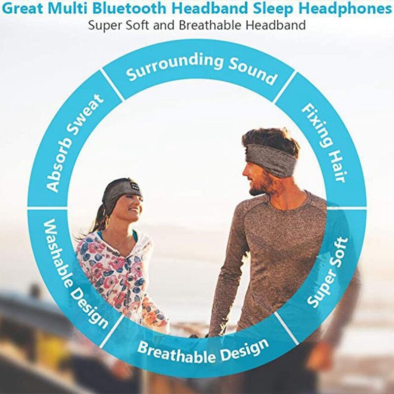 Wireless Music Sleep Headband Rechargeable Music Headphones